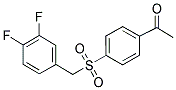 4-(3,4-DIFLUOROBENZYL)-SULFONYL-ACETOPHENONE Struktur