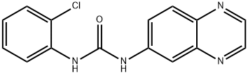 N-(2-CHLOROPHENYL)-N'-(6-QUINOXALINYL)UREA Struktur