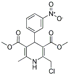 DIMETHYL 2-(CHLOROMETHYL)-6-METHYL-4-(3-NITROPHENYL)-1,4-DIHYDRO-3,5-PYRIDINEDICARBOXYLATE Struktur