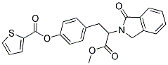 4-[3-METHOXY-3-OXO-2-(1-OXO-1,3-DIHYDRO-2H-ISOINDOL-2-YL)PROPYL]PHENYL 2-THIOPHENECARBOXYLATE Struktur