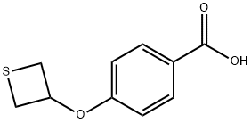 4-(THIETAN-3-YLOXY)BENZOIC ACID Struktur