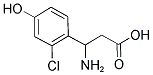 3-AMINO-3-(2-CHLORO-4-HYDROXY-PHENYL)-PROPIONIC ACID Struktur