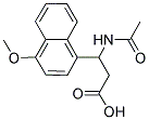 3-(ACETYLAMINO)-3-(4-METHOXY-1-NAPHTHYL)PROPANOIC ACID Struktur