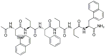 AC-1-NAL-ABU-PHE-(R)-ABU-ABU-1-NAL-NH2 Struktur
