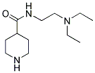 N-[2-(DIETHYLAMINO)ETHYL]PIPERIDINE-4-CARBOXAMIDE Struktur