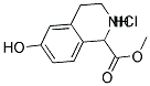 (+/-)-7-HYDROXY-1,2,3,4-TETRAHYDRO-3-ISOQUINOLINE-4-CARBOXYLIC ACID METHYL ESTER, HCL Struktur