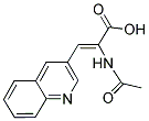 2-(ACETYLAMINO)-3-(3-QUINOLINYL)ACRYLIC ACID Struktur