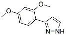 3-(2,4-DIMETHOXY-PHENYL)-1H-PYRAZOLE Struktur