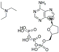 DIDEOXYADENOSINE 5'-[ALPHA-32P]-TRIPHOSPHATE, TRIETHYLAMMONIUM SALT Struktur