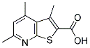 3,4,6-TRIMETHYLTHIENO[2,3-B]PYRIDINE-2-CARBOXYLIC ACID Struktur