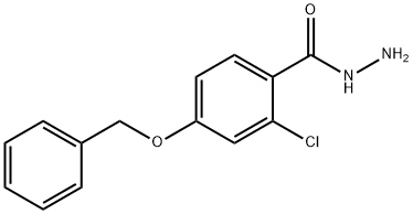 4-(BENZYLOXY)-2-CHLOROBENZENECARBOHYDRAZIDE Struktur