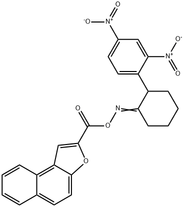 2-[(([2-(2,4-DINITROPHENYL)CYCLOHEXYLIDEN]AMINO)OXY)CARBONYL]NAPHTHO[2,1-B]FURAN Struktur