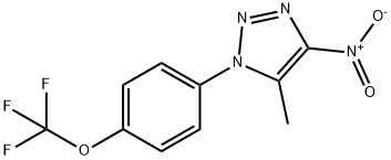 4-(5-METHYL-4-NITRO-1H-1,2,3-TRIAZOL-1-YL)PHENYL TRIFLUOROMETHYL ETHER Struktur