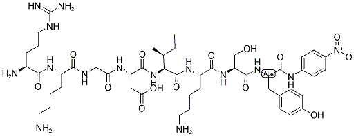 H-ARG-LYS-GLY-ASP-ILE-LYS-SER-TYR-PNA Struktur