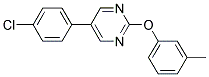 5-(4-CHLOROPHENYL)-2-(3-METHYLPHENOXY)PYRIMIDINE Struktur