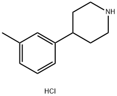 4-(3-METHYLPHENYL) PIPERIDINE HYDROCHLORIDE Struktur