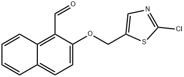 2-[(2-CHLORO-1,3-THIAZOL-5-YL)METHOXY]-1-NAPHTHALDEHYDE Struktur