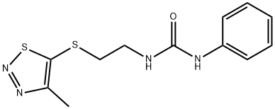 N-(2-[(4-METHYL-1,2,3-THIADIAZOL-5-YL)SULFANYL]ETHYL)-N'-PHENYLUREA Struktur