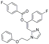 (E)-1-(4-FLUOROPHENYL)-2-(1-(2-PHENOXYETHYL)-1H-IMIDAZOL-2-YL)VINYL 4-FLUOROBENZOATE Struktur