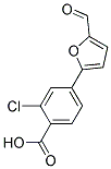 2-CHLORO-4-(5-FORMYL-FURAN-2-YL)-BENZOIC ACID Struktur