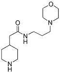 N-(3-(4-MORPHOLINO)PROPYL)-4-PIPERIDINOACETAMIDE Struktur