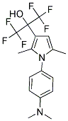 2-[1-(4-DIMETHYLAMINO-PHENYL)-2,5-DIMETHYL-1H-PYRROL-3-YL]-1,1,1,3,3,3-HEXAFLUORO-PROPAN-2-OL Struktur