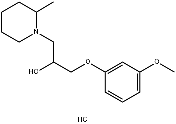 1-(3-METHOXYPHENOXY)-3-(2-METHYLPIPERIDIN-1-YL)PROPAN-2-OL HYDROCHLORIDE Struktur