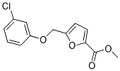 5-(3-CHLORO-PHENOXYMETHYL)-FURAN-2-CARBOXYLIC ACID METHYL ESTER Struktur