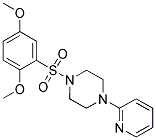 1-((2,5-DIMETHOXYPHENYL)SULFONYL)-4-(2-PYRIDYL)PIPERAZINE Struktur