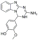 4-(2-AMINO-3,4-DIHYDRO[1,3,5]TRIAZINO[1,2-A]BENZIMIDAZOL-4-YL)-2-METHOXYPHENOL Struktur