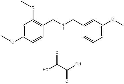 (2,4-DIMETHOXY-BENZYL)-(3-METHOXY-BENZYL)-AMINE OXALATE Struktur