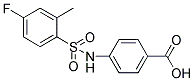 4-(4-FLUORO-2-METHYL-BENZENESULFONYLAMINO)-BENZOIC ACID Struktur