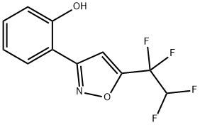 2-[5-(1,1,2,2-TETRAFLUOROETHYL)ISOXAZOL-3-YL]PHENOL Struktur