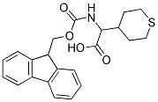 [(9H-FLUOREN-9-YLMETHOXYCARBONYLAMINO)]-(TETRAHYDRO-THIOPYRAN-4-YL)-ACETIC ACID Struktur