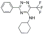 N-CYCLOHEXYL-3-PHENYL-6-(TRIFLUOROMETHYL)-1,2,4-TRIAZIN-5-AMINE Struktur