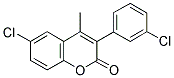 6-CHLORO-3(3'-CHLOROPHENYL)-4-METHYLCOUMARIN Struktur