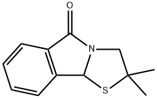 2,2-DIMETHYL-2,3-DIHYDRO[1,3]THIAZOLO[2,3-A]ISOINDOL-5(9BH)-ONE Struktur