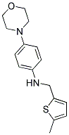 N-((5-METHYLTHIEN-2-YL)METHYL)-4-MORPHOLIN-4-YLANILINE Struktur