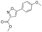 METHYL 5-(4-METHOXYPHENYL)ISOXAZOLE-3-CARBOXYLATE Struktur