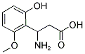 3-AMINO-3-(2-HYDROXY-6-METHOXY-PHENYL)-PROPIONIC ACID Struktur