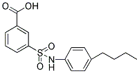 3-(4-BUTYL-PHENYLSULFAMOYL)-BENZOIC ACID Struktur