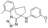 N-(3-METHOXYPHENYL)-N-{1-[1-(2-METHYLPHENYL)-1H-TETRAZOL-5-YL]CYCLOPENTYL}AMINE Struktur