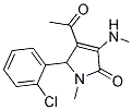 4-ACETYL-5-(2-CHLOROPHENYL)-1-METHYL-3-(METHYLAMINO)-1,5-DIHYDRO-2H-PYRROL-2-ONE Struktur