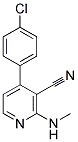 4-(4-CHLOROPHENYL)-2-(METHYLAMINO)NICOTINONITRILE Struktur