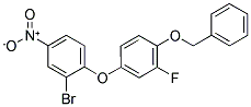 1-[4-(BENZYLOXY)-3-FLUOROPHENOXY]-2-BROMO-4-NITROBENZENE Struktur