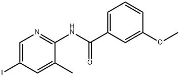 N-(5-IODO-3-METHYL-2-PYRIDINYL)-3-METHOXYBENZENECARBOXAMIDE Struktur