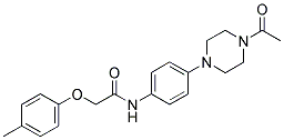 N-(4-(4-ACETYLPIPERAZIN-1-YL)PHENYL)-2-(P-TOLYLOXY)ACETAMIDE Struktur