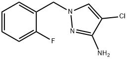 4-CHLORO-1-(2-FLUORO-BENZYL)-1H-PYRAZOL-3-YLAMINE Struktur