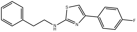 (4-(4-FLUOROPHENYL)(2,5-THIAZOLYL))(2-PHENYLETHYL)AMINE Struktur