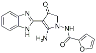 FURAN-2-CARBOXYLIC ACID [5-AMINO-4-(1H-BENZOIMIDAZOL-2-YL)-3-OXO-2,3-DIHYDRO-PYRROL-1-YL]-AMIDE Struktur